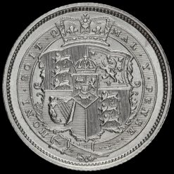 1819 George III Milled Silver Shilling Reverse