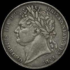 1821 George IV Milled Silver Half Crown Obverse