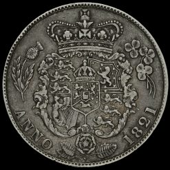 1821 George IV Milled Silver Half Crown Reverse