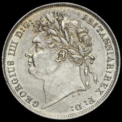 1824 George IV Milled Silver Shilling Obverse