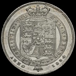 1824 George IV Milled Silver Shilling Reverse