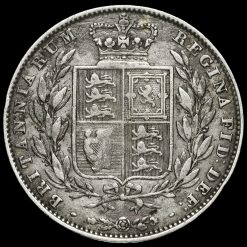 1846 Queen Victoria Young Head Silver Half Crown Reverse