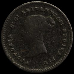 1852 Queen Victoria Copper Quarter Farthing Obverse