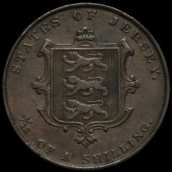 Jersey, 1861 Queen Victoria 1/13 of a Shilling Reverse