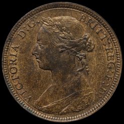 1885 Queen Victoria Halfpenny Obverse