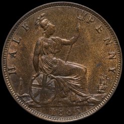 1885 Queen Victoria Halfpenny, G/EF - Image 2