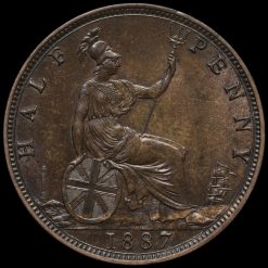 1887 Queen Victoria Halfpenny Reverse