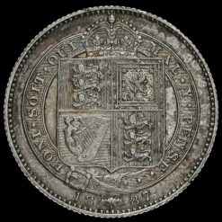 1887 Queen Victoria Jubilee Head Silver Shilling Reverse