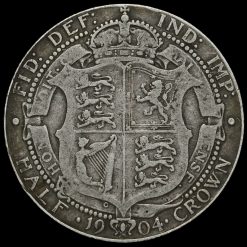 1904 Edward VII Silver Half Crown Reverse