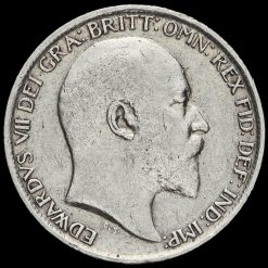 1905 Edward VII Silver Sixpence Obverse
