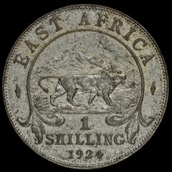 East Africa 1924 George V Shilling Reverse