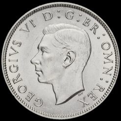 1938 George VI Silver Two Shilling Coin / Florin Obverse