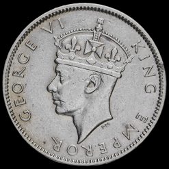 Fiji 1942 George VI Silver Shilling Obverse