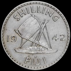 Fiji 1942 George VI Silver Shilling Reverse