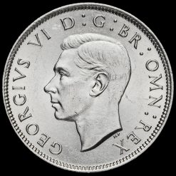 1946 George VI Silver Two Shilling Coin / Florin Obverse