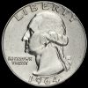 USA 1964 Washington Silver Quarter Dollar Obverse
