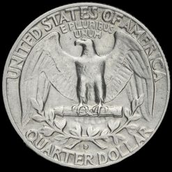 USA 1964 Washington Silver Quarter Dollar Reverse
