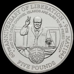 Alderney, 2005  Elizabeth II (£5) Five Pounds Reverse