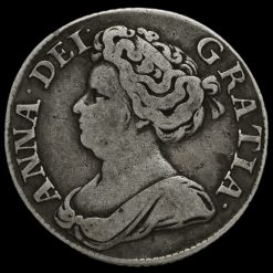 1711 Queen Anne Early Milled Silver Shilling Obverse