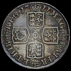 1711 Queen Anne Early Milled Silver Shilling Reverse