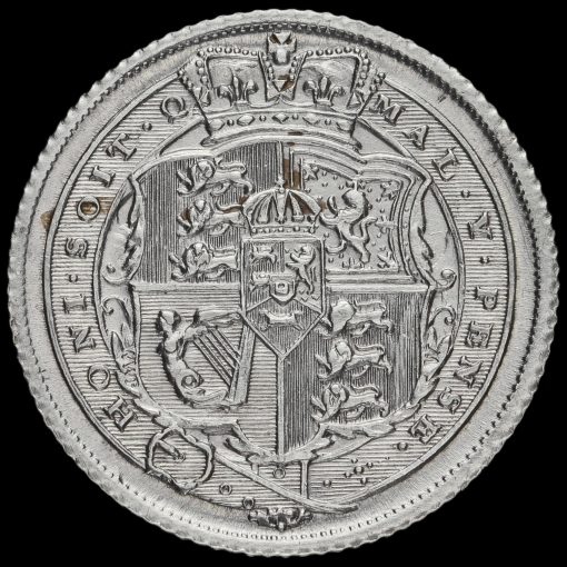 1816 George III Milled Silver Sixpence Reverse