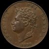 1826 George IV Milled Copper Halfpenny Obverse