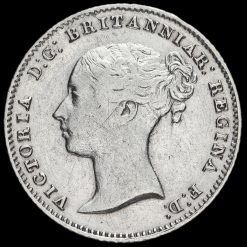 1855/3 Queen Victoria Young Head Silver Fourpence / Groat Obverse