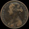 1867 Queen Victoria Bun Head Penny Obverse