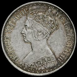 1872 Queen Victoria Gothic Florin Obverse