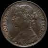 1878 Queen Victoria Bun Head Penny Obverse