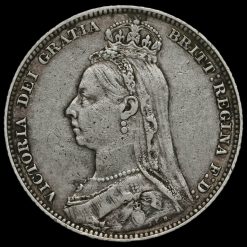1892 Queen Victoria Jubilee Head Silver Shilling Obverse