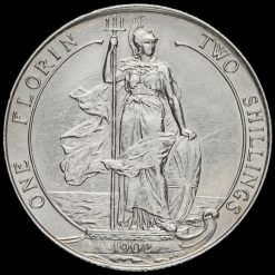 1902 Edward VII Silver Florin Reverse