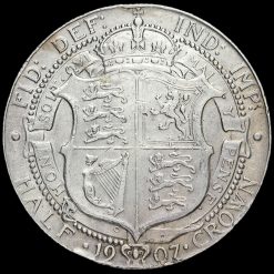 1907 Edward VII Silver Half Crown Reverse