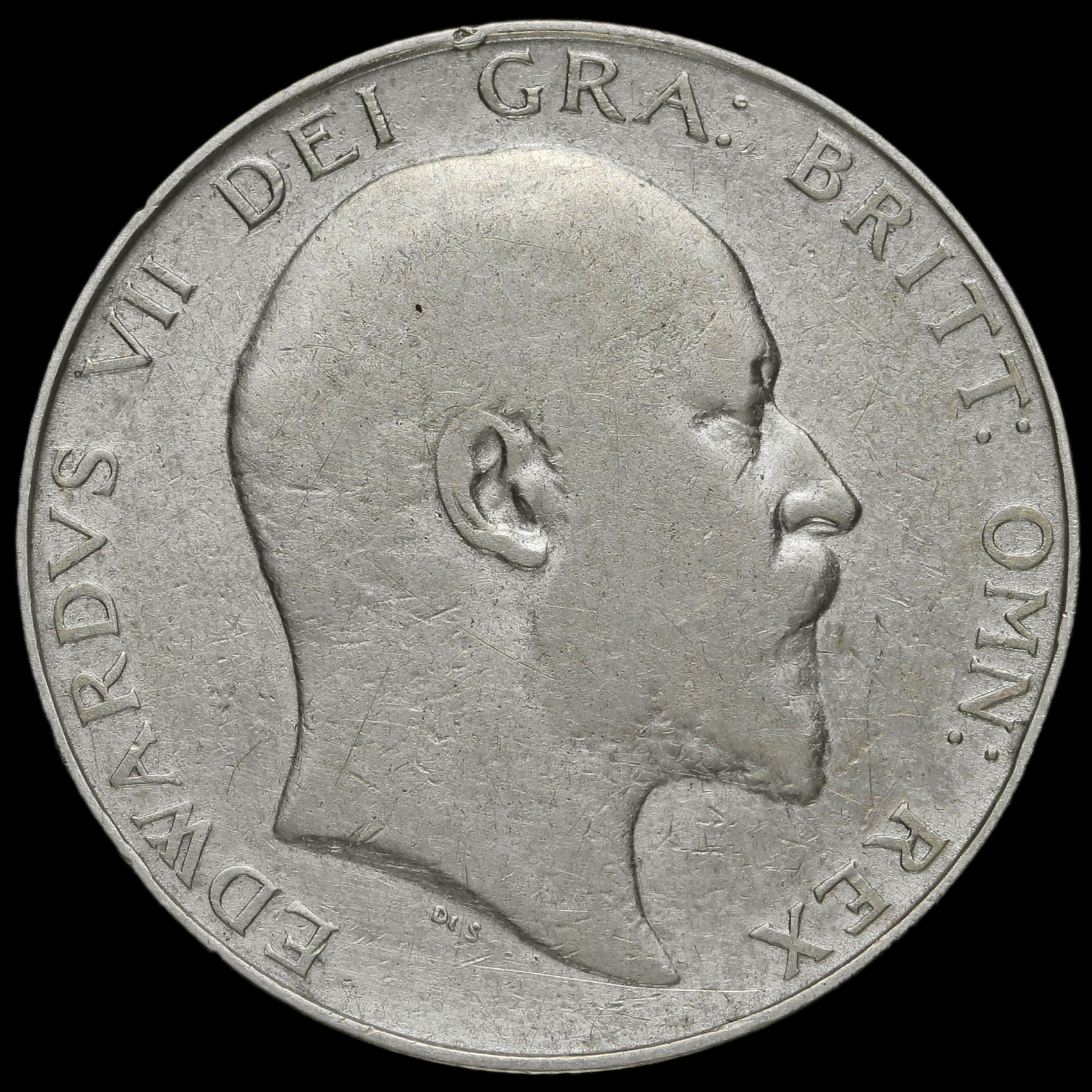 1907 Edward VII Silver Half Crown, Fine