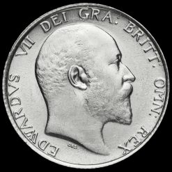 1910 Edward VII Silver Shilling Obverse