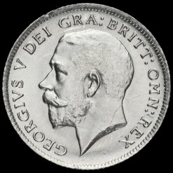 1914 George V Silver Sixpence Obverse