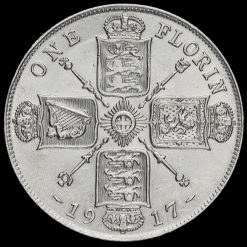 1917 George V Silver Florin Reverse