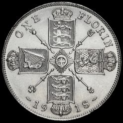 1918 George V Silver Florin Reverse