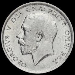 1918 George V Silver Half Crown Obverse