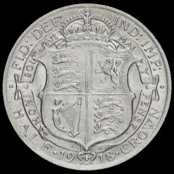 1918 George V Silver Half Crown Reverse