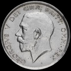 1918 George V Silver Half Crown Obverse