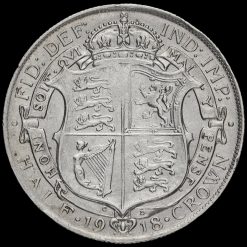 1918 George V Silver Half Crown Reverse