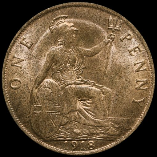 1918 George V Penny Reverse