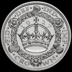 1927 George V Silver Proof Wreath Crown Reverse