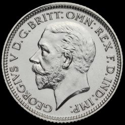 1927 George V Proof Silver Sixpence Obverse