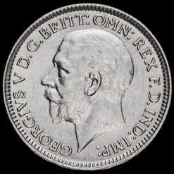 1928 George V Silver Sixpence Obverse