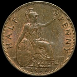 1928 George V Halfpenny Reverse