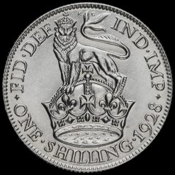 1928 George V Silver Shilling Reverse