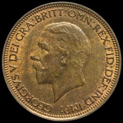 1935 George V Halfpenny Obverse