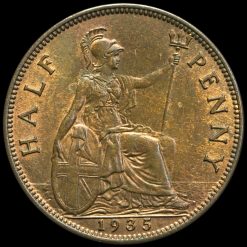 1935 George V Halfpenny Reverse